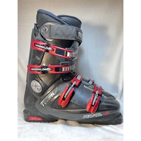 Tecnica Rival X9 Downhill Ski Boots Mondo 28/28,5 Black Red With Flex Inserts main image 5